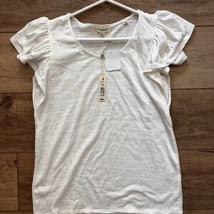 Max Studio flutter sleeve top